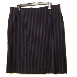 Cleveland Street Navy and Gold Strip Mini Skirt